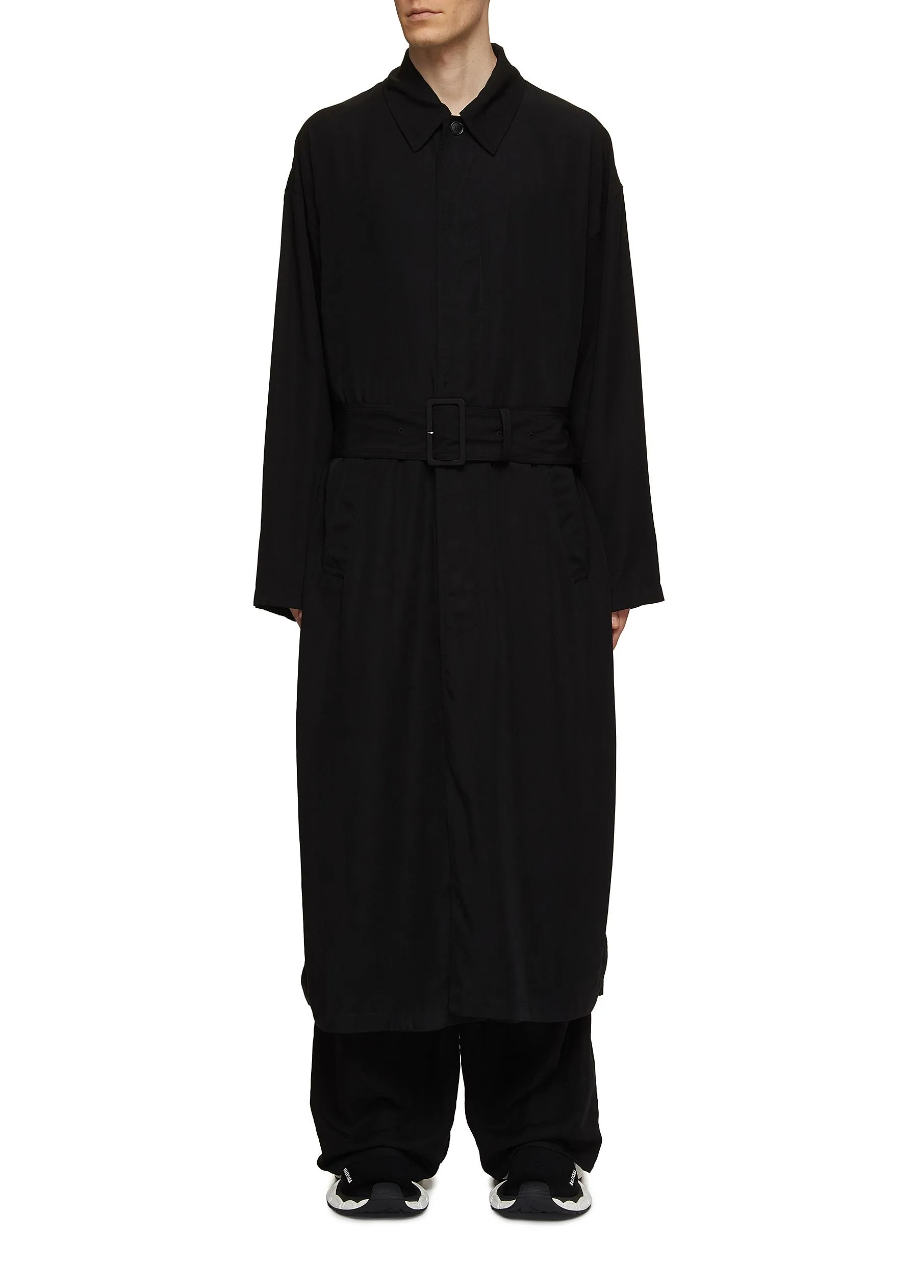 -----------BALENCIAGA  ---- ------------ ----Belted Long Coat --