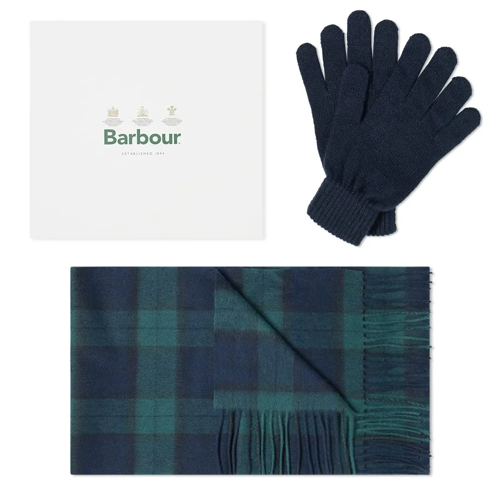Barbour Scarf & Glove Gift BoxBlack Watch Tartan