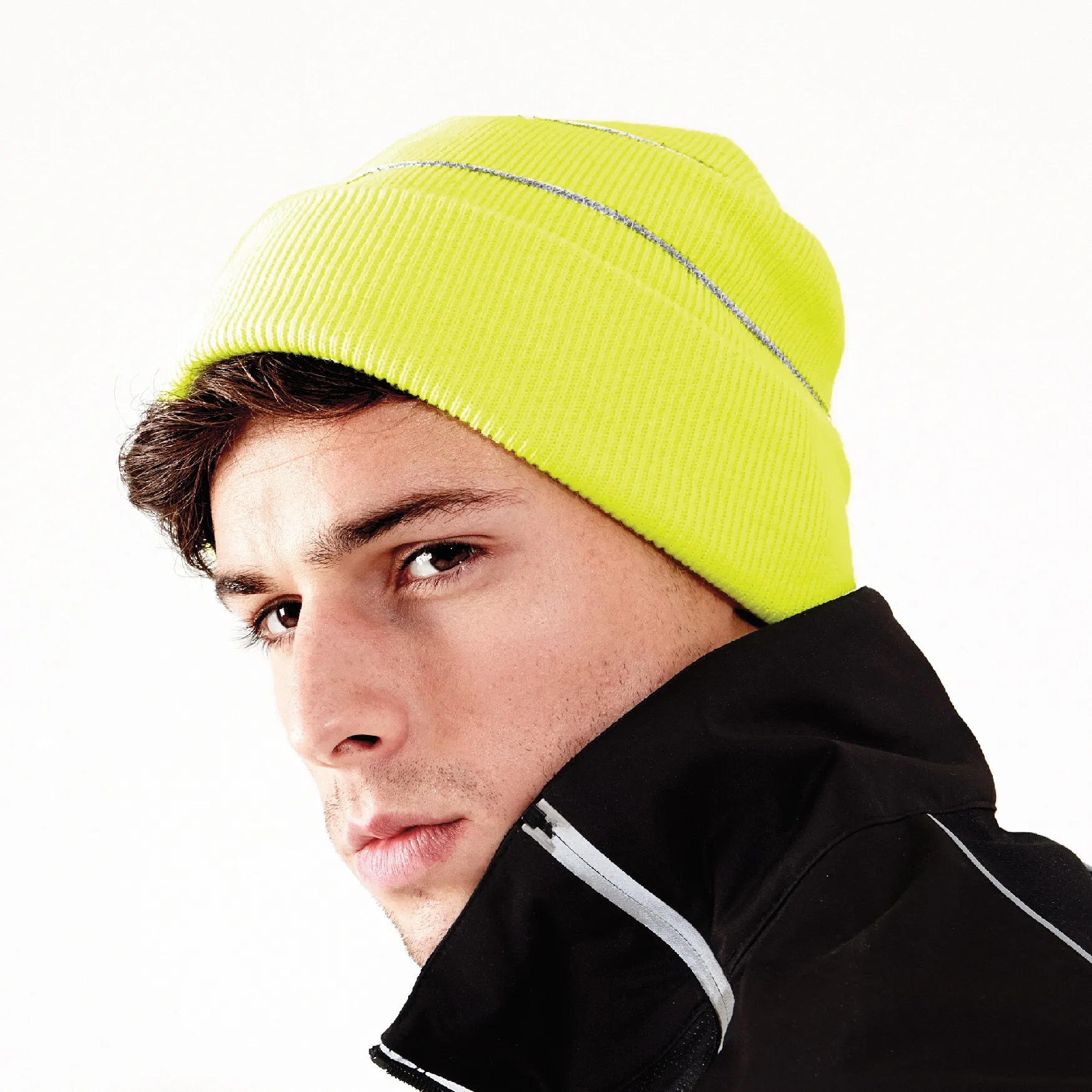 BC042 Enhanced-viz knitted hat