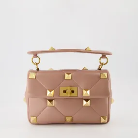 Beige Roman Stud Bag