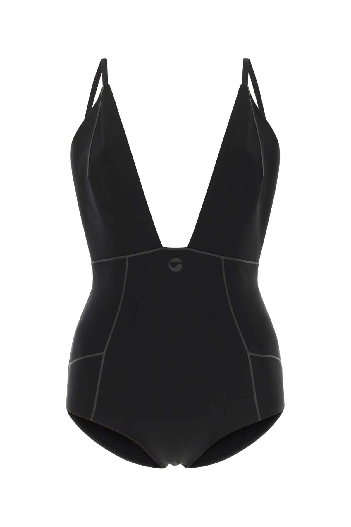 Coperni Black Stretch Nylon Bodysuit