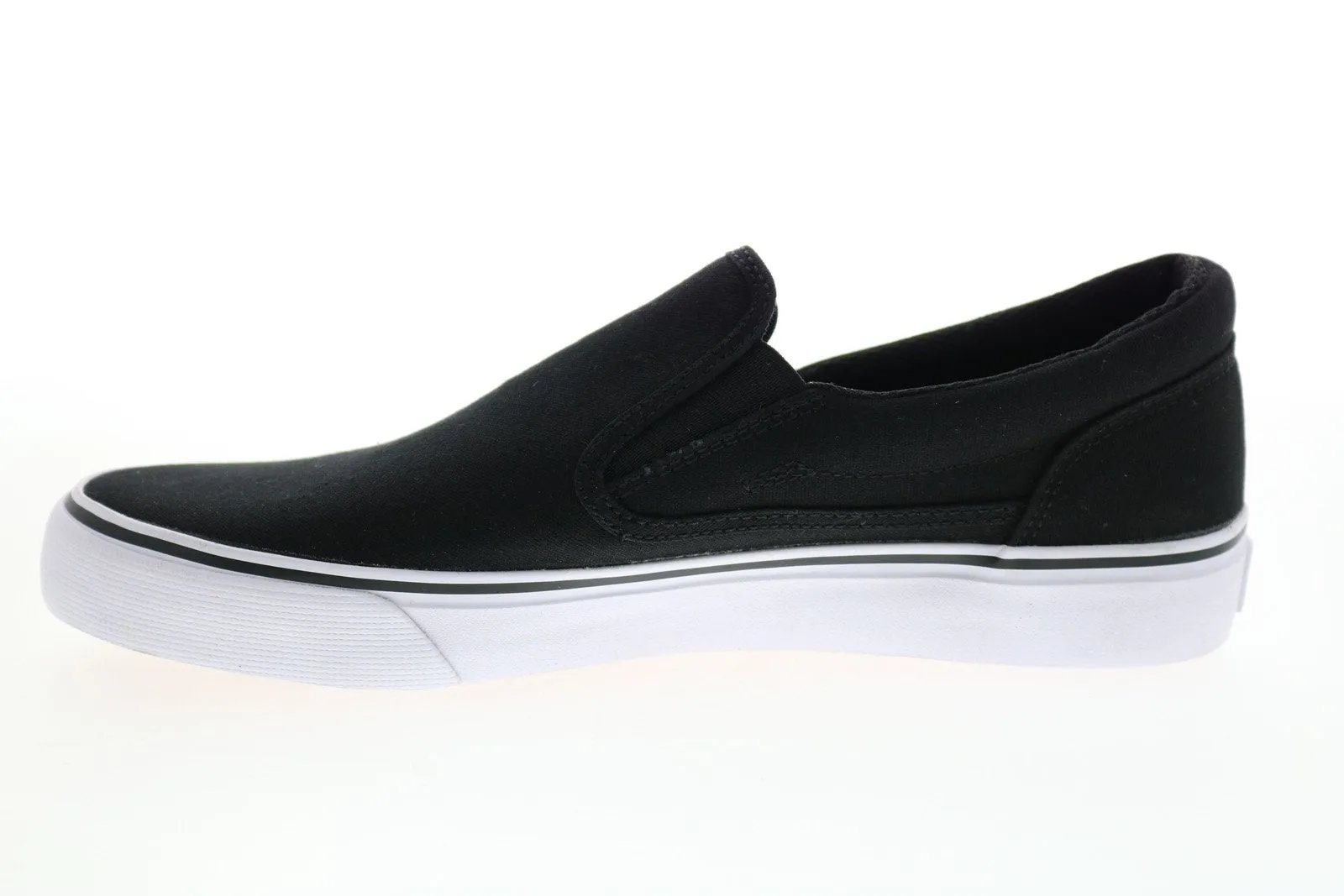 DC Trase Slip On Tx ADYS300184 Mens Black Canvas Skate Inspired Sneakers Shoes