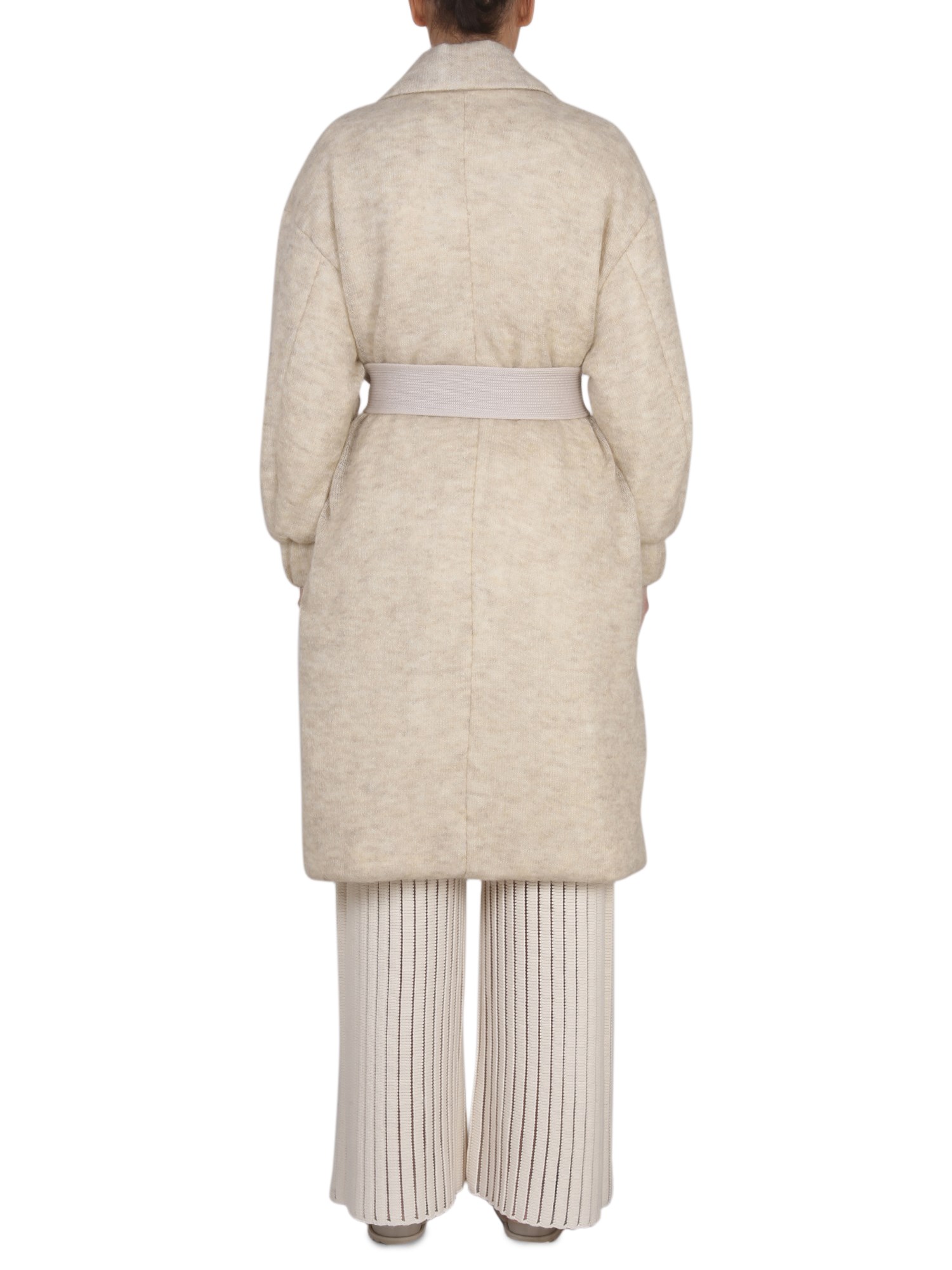 FABIANA FILIPPI    MOHAIR BLEND COAT WITH BELT