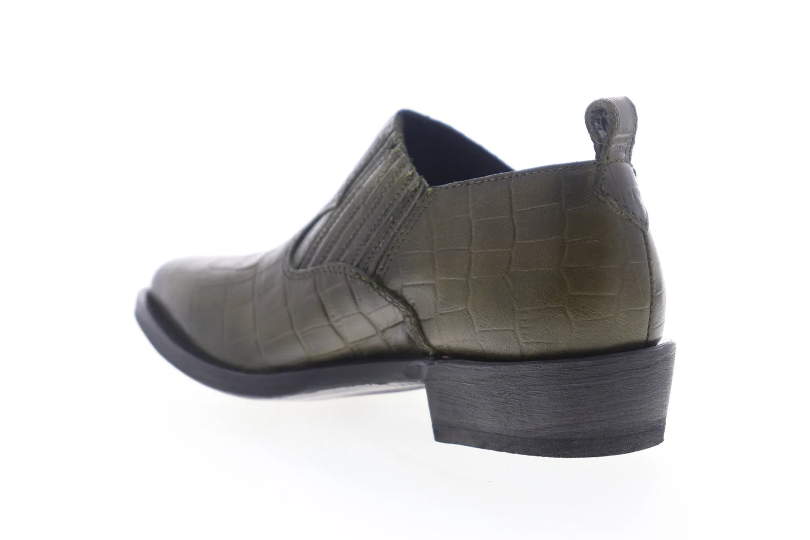 Frye Billy Shootie 70814 Womens Green Leather Slip On Booties Boots