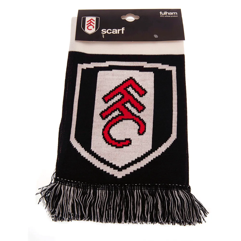 Fulham Retro Bar Scarf - Black/ White