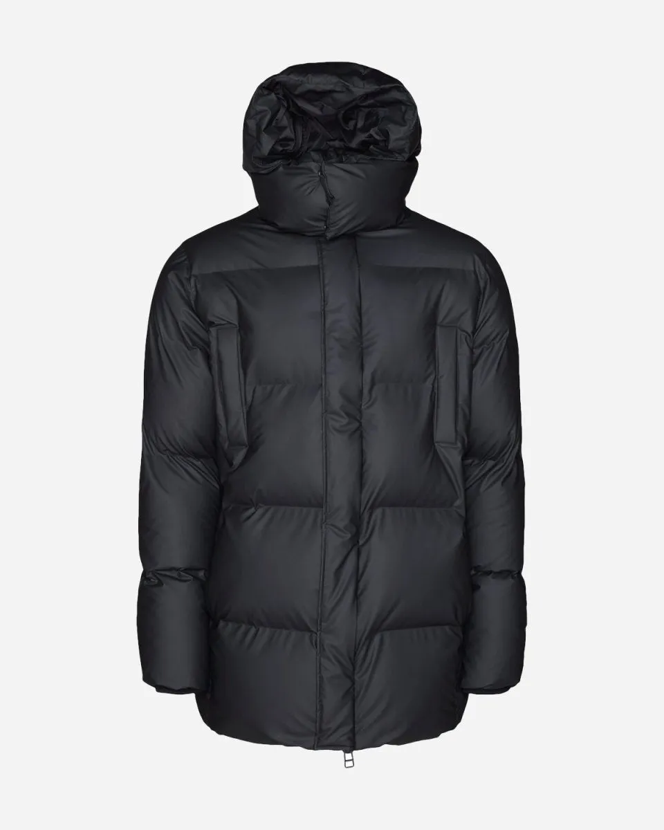 Hooded Puffer Coat - Black
