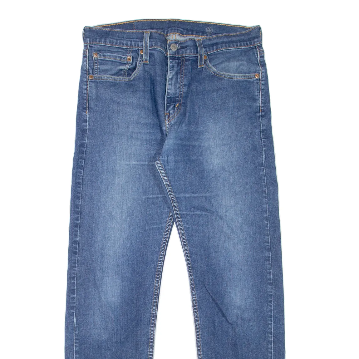 LEVI'S 505 Jeans Mens Blue Regular Straight Stone Wash W33 L30