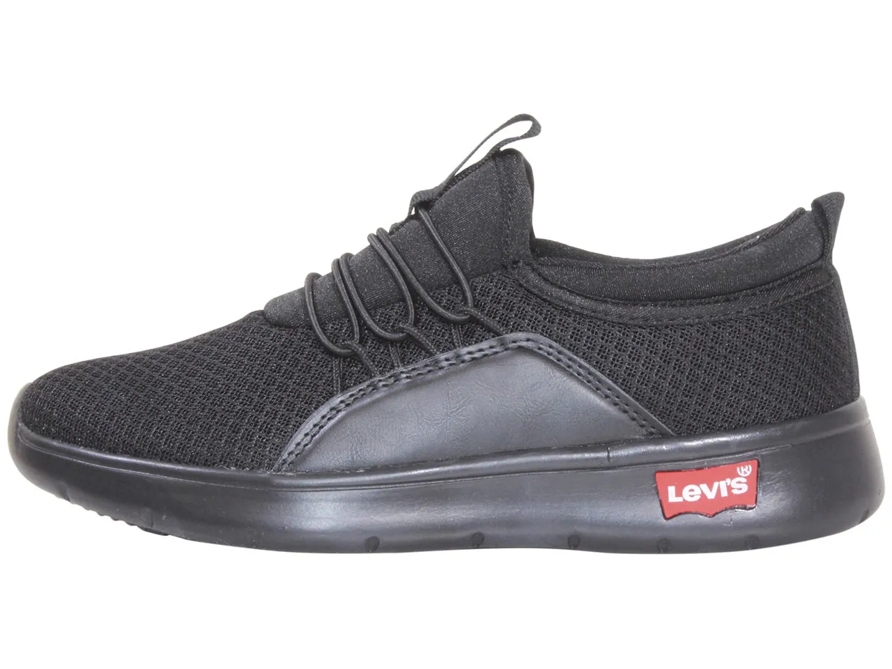 Levis Women's Hazel Sneakers Slip-On Low-Top Shoes Black Mono Chrome Sz: 10