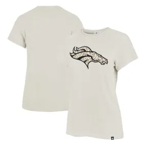 Lids Women's '47 Cream Denver Broncos Panthera Frankie T-Shirt