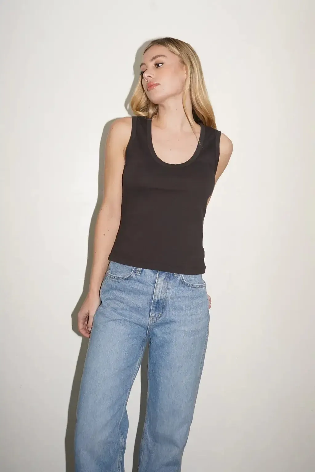 LNA DEEP U TANK IN PIRATE BLACK