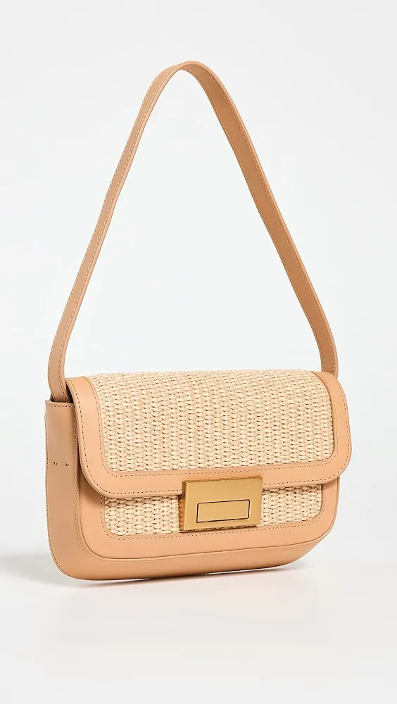Loeffler Randall   Stefania Baguette Shoulder Bag with Lock Hardware 