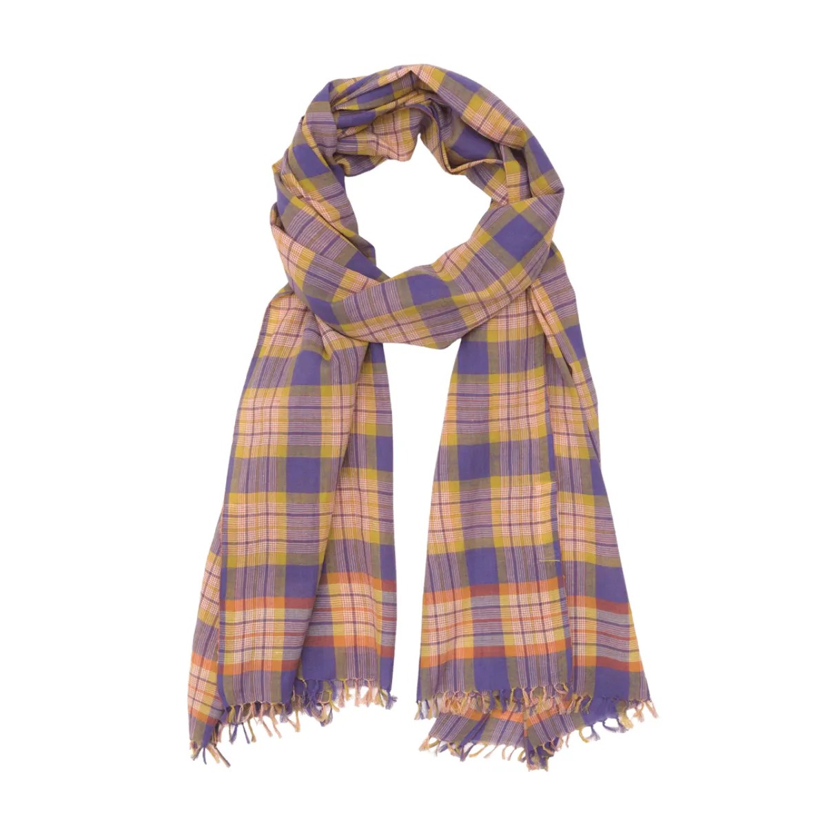 MOISMONT   SCARF N°665 PANSY BLUE
