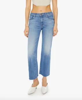 MOTHER MID RISE RAMBLER ZIP ANKLE FRAY EJR
