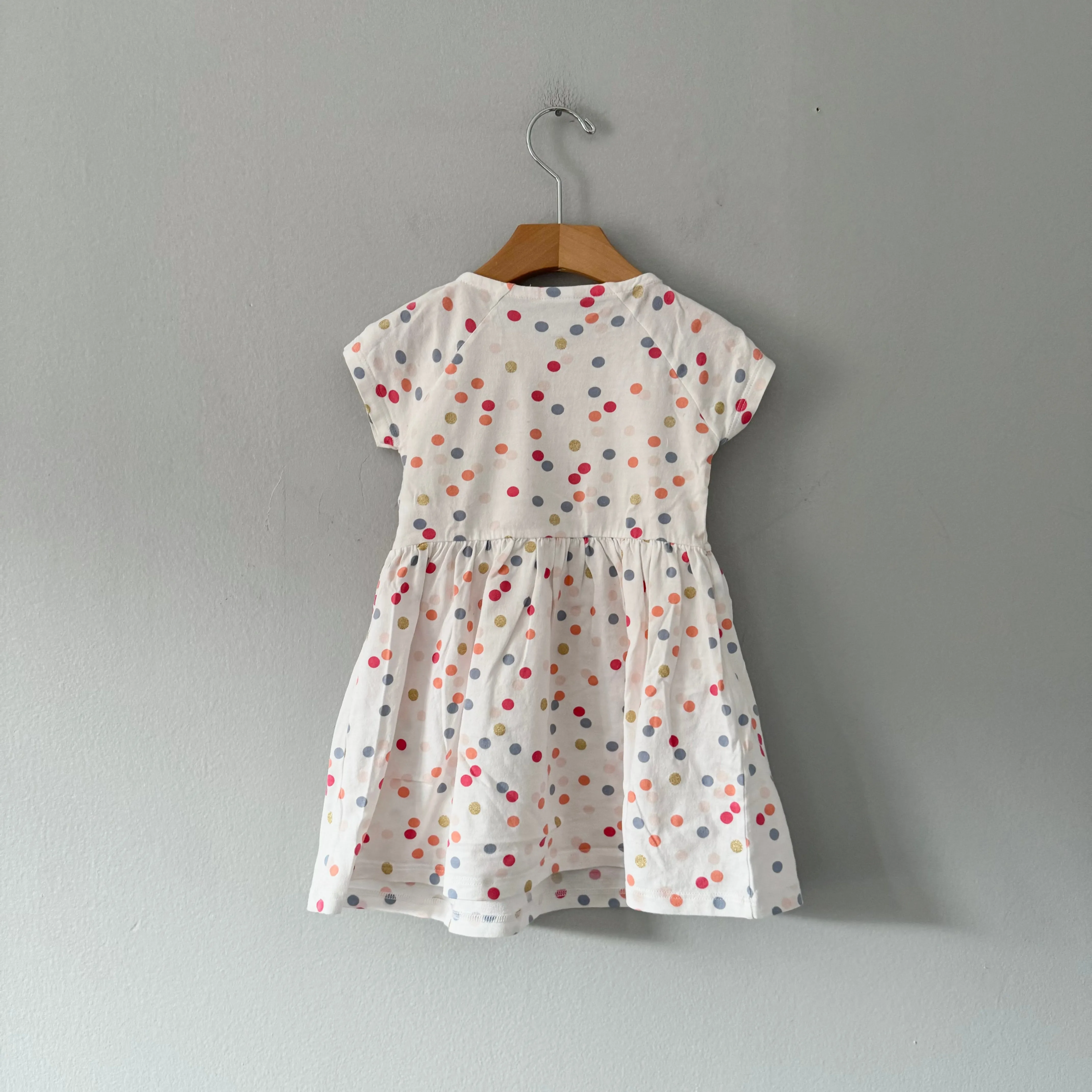 Petit Bateau / White x Dots summer dress / 24M