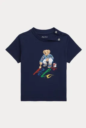 Polo Ralph Lauren Kids 9-24 Aylk Unisex Bebek Polo Bear T-shirt