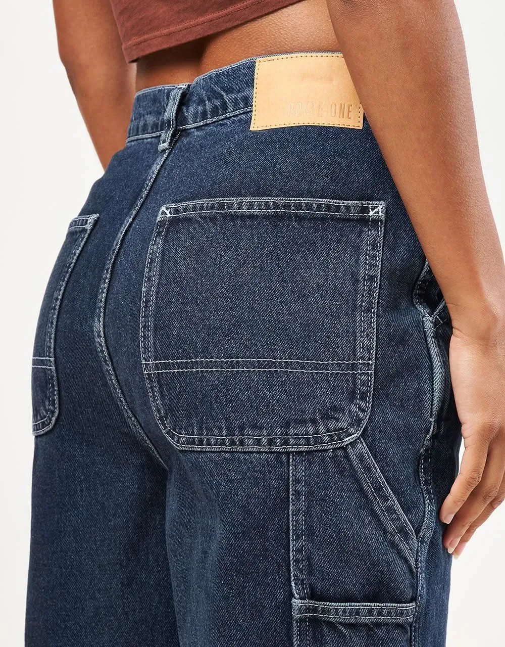 Route One Denim Carpenter Pants  - Dark Wash