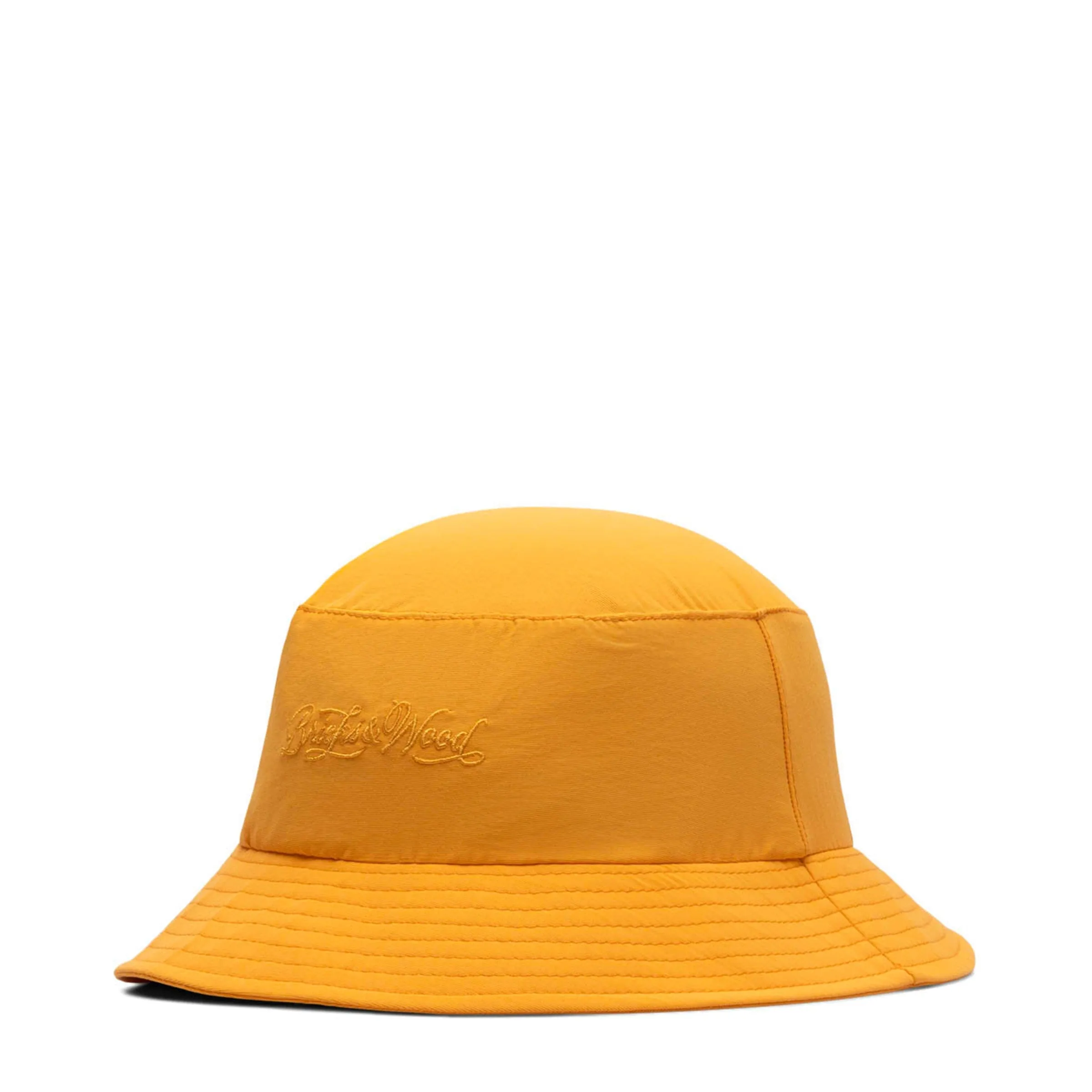 SCRIPT NYLON BUCKET HAT GOLD | Bodega
