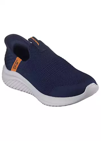 Skechers Boys Blue Ultra Flex 3.0 Smooth Step Slip Ins Trainers