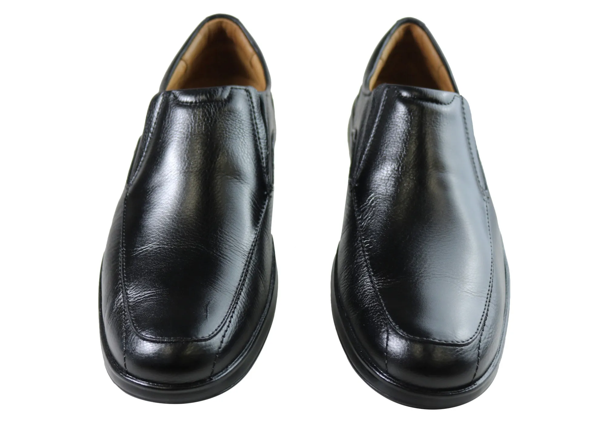 Sollu Loxwood Mens Leather Slip On Comfort Shoes Made In Brazil