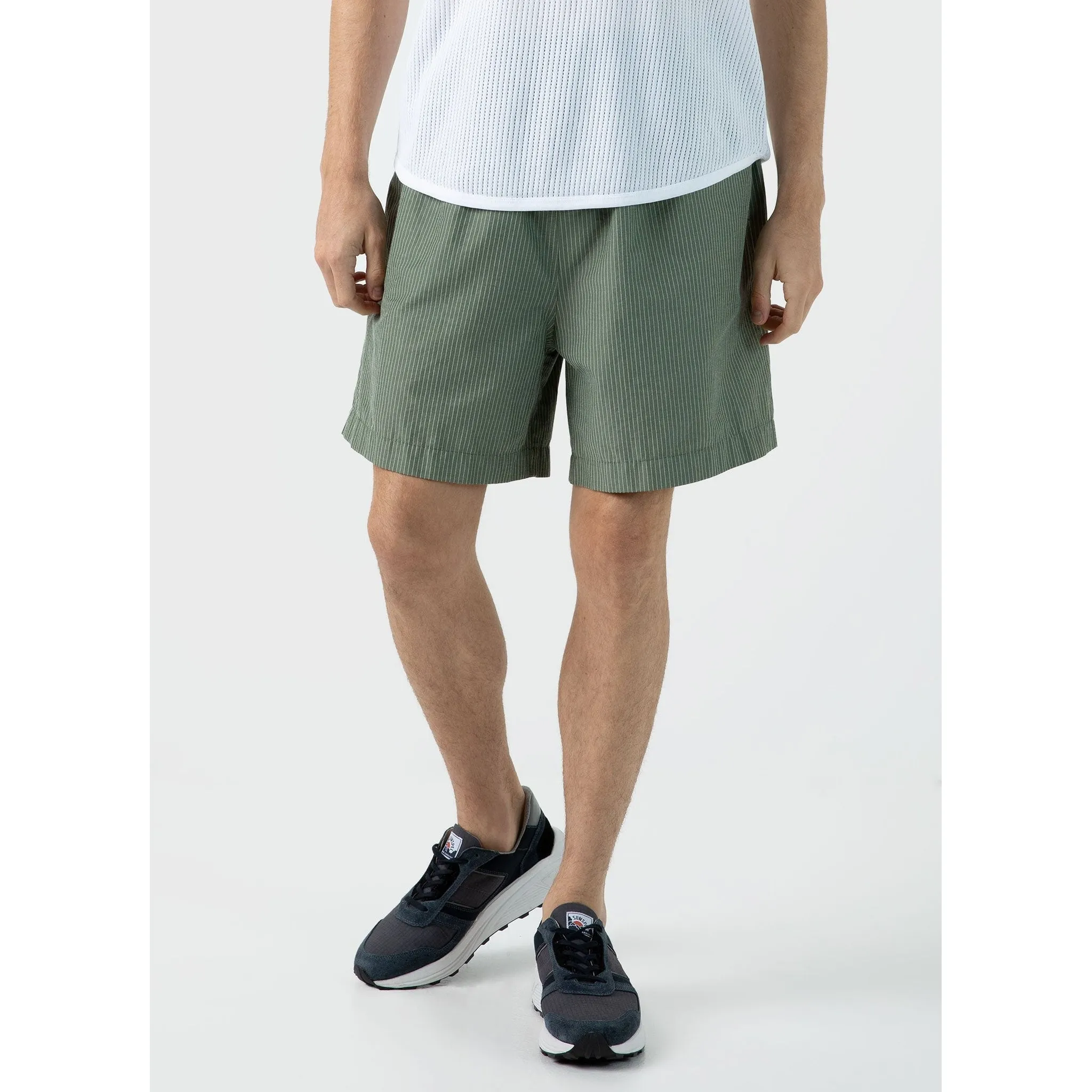 Sunspel x Nigel Cabourn Ripstop Army Short | Men | Army Green