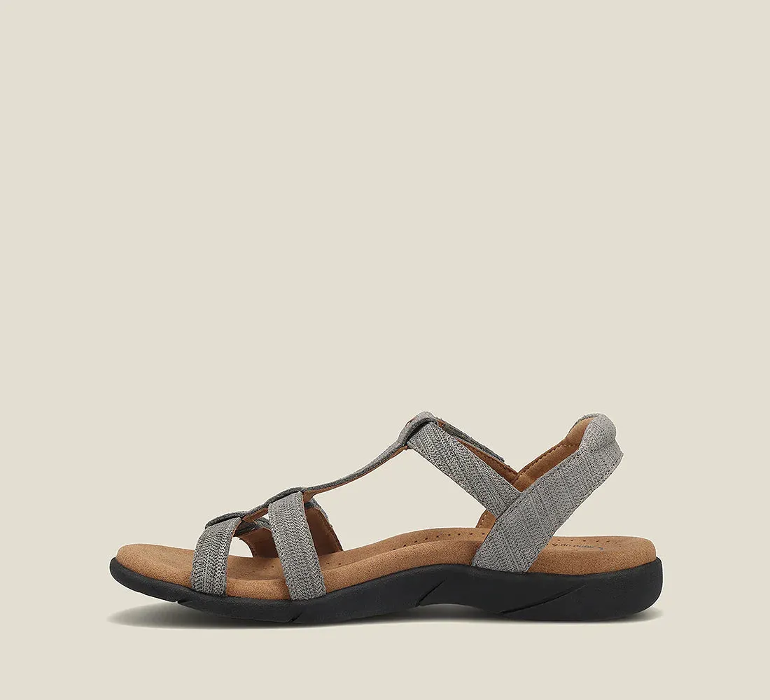 Taos Trophy 2 Sandal Grey Embossed Women's