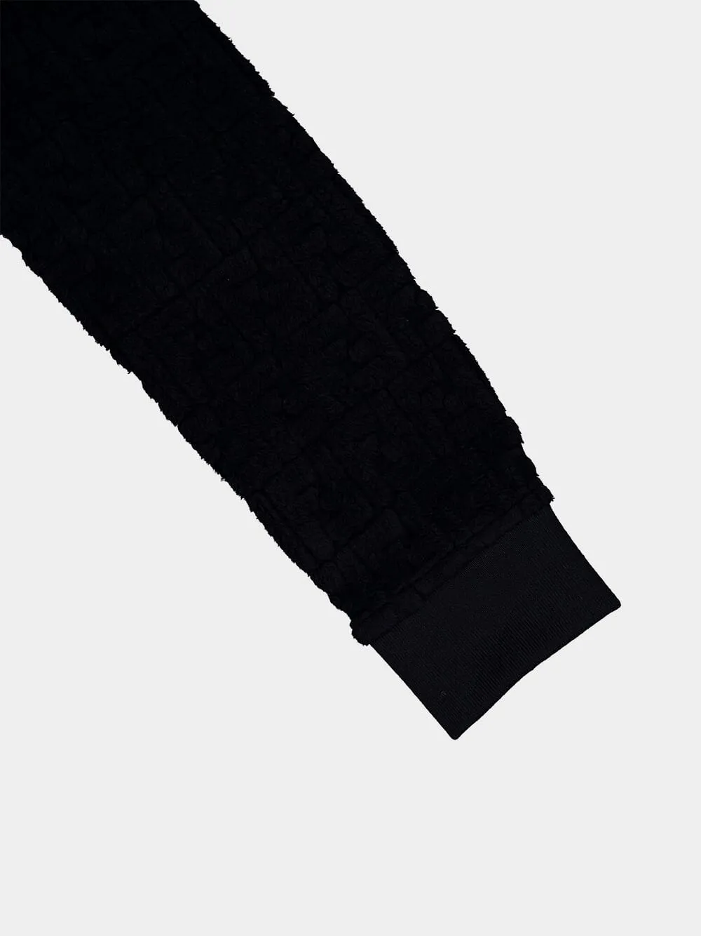Textured FF Logo Hoodie