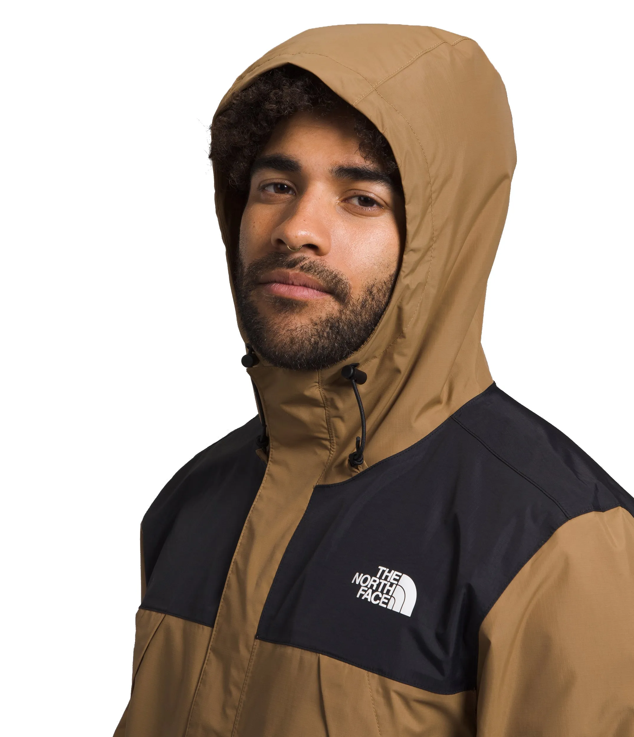 The North Face Men's Antora Jacket Utility Brown TNF Black