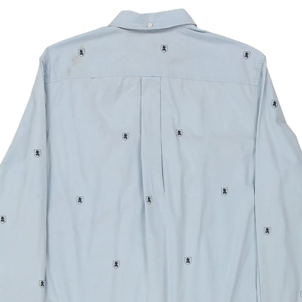 Tommy Hilfiger Patterned Shirt - Medium Blue Cotton