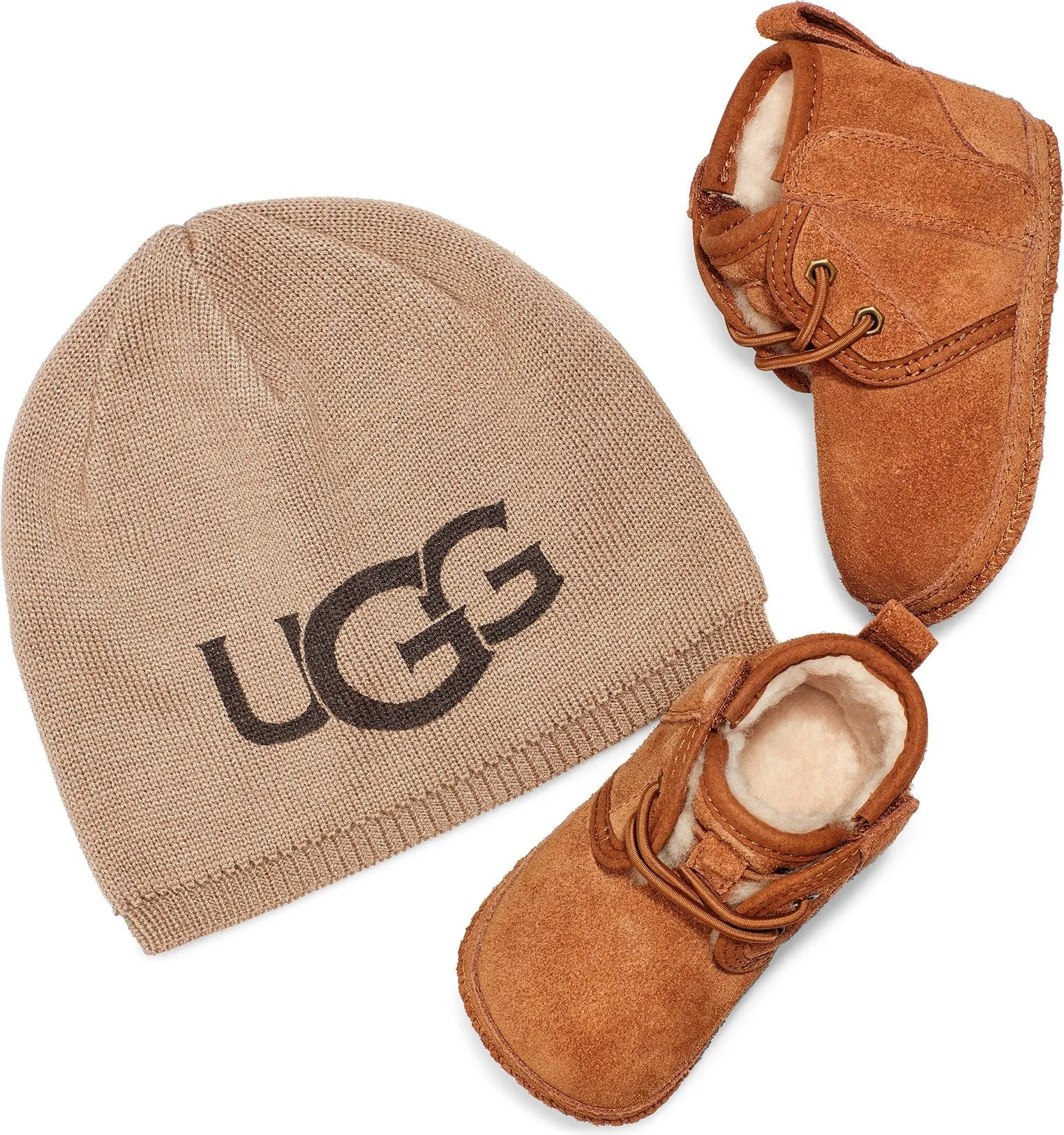 UGG Australia Baby Neumel And Ugg Beanie Chestnut