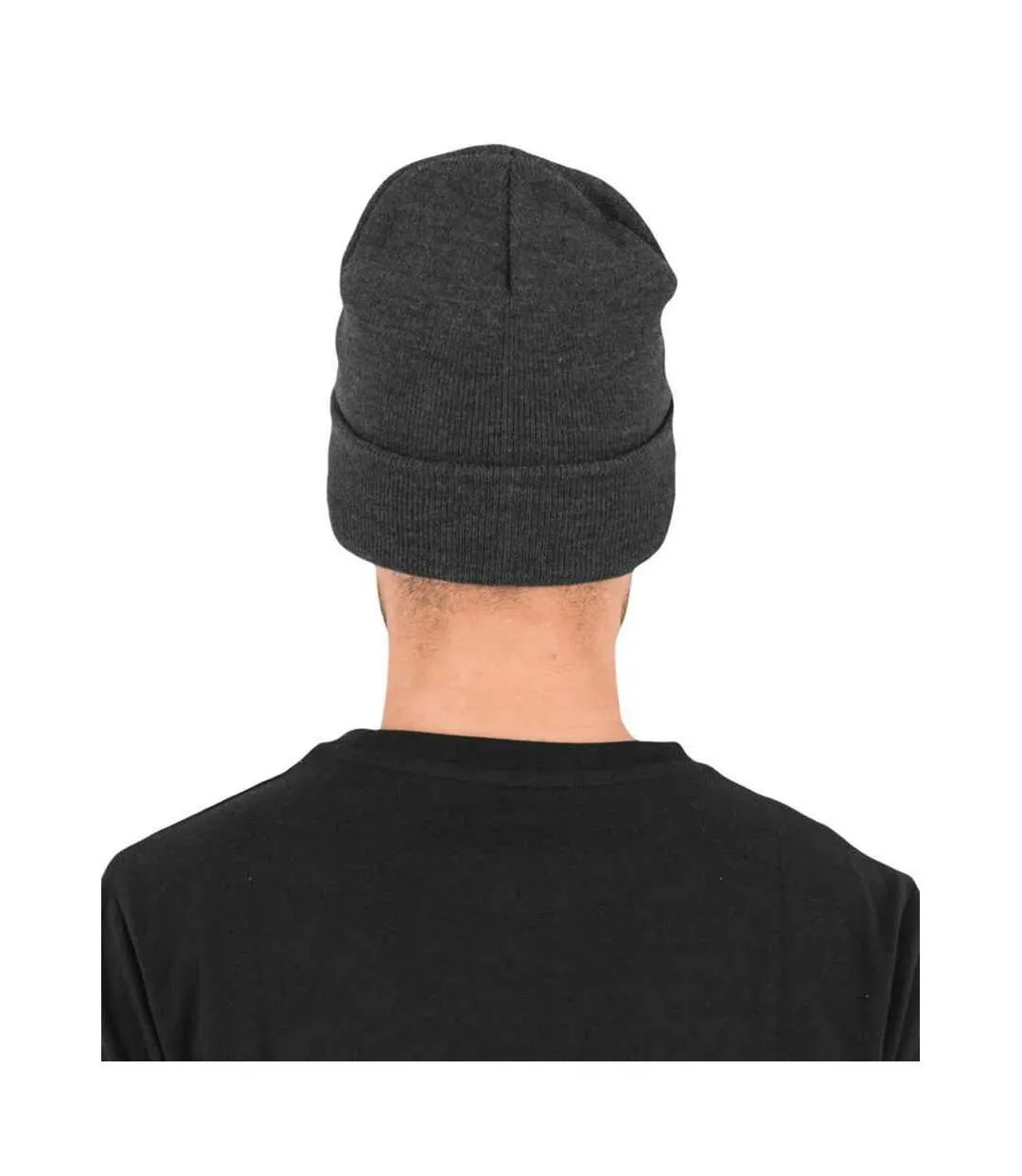 Unisex adult heavyweight beanie charcoal Flexfit