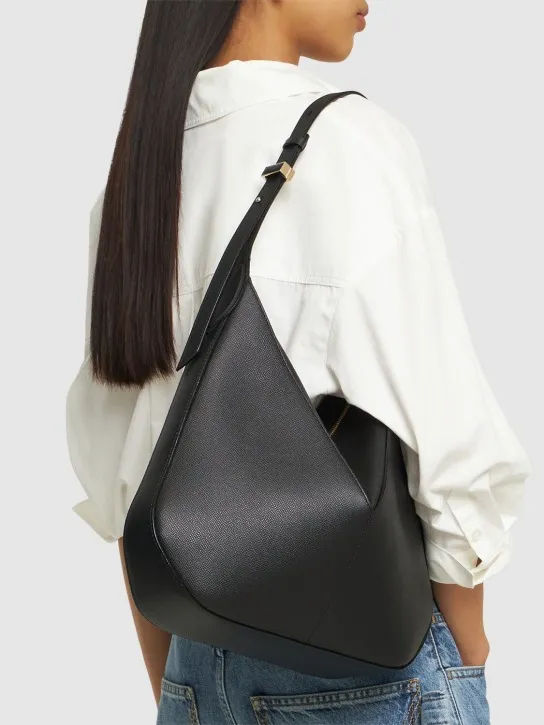 Valextra   Small Vivi leather hobo bag 