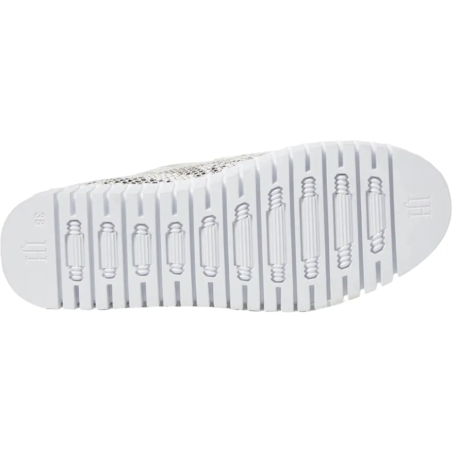 Women's Ilse Jacobsen Tulip 3868 Platform Loafer White Synthetic
