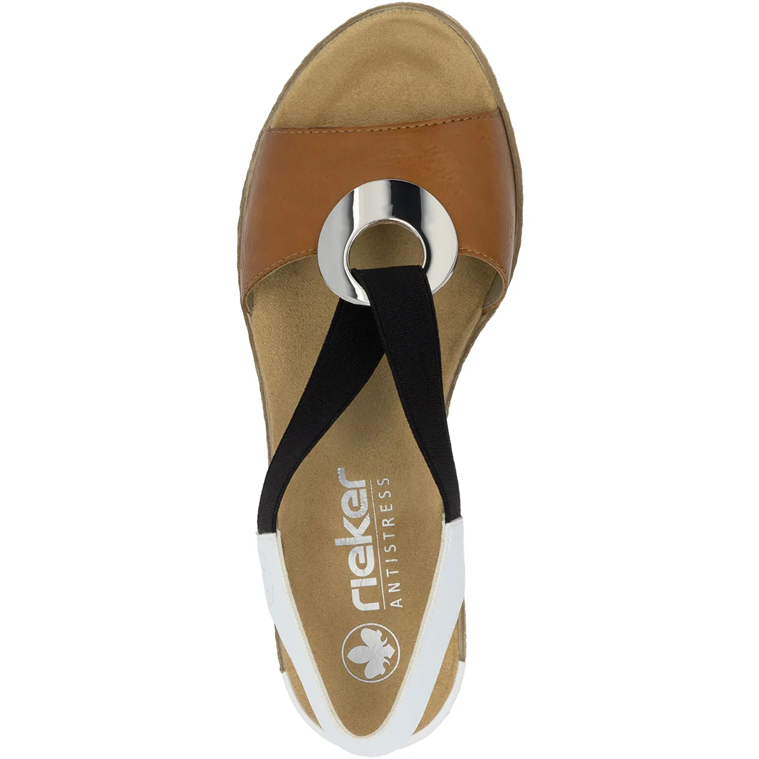 Women's Rieker 624H6-24 Fanni H6 Cayenne/Weiss Synthetic