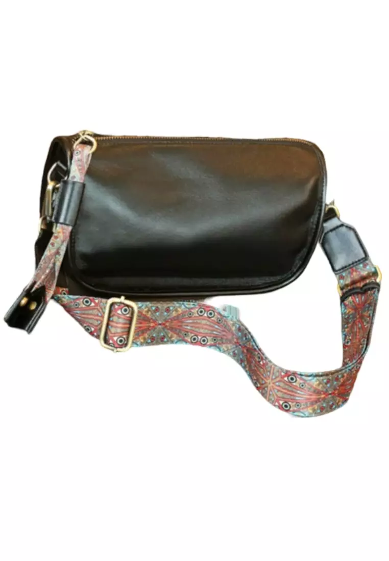 ZITIQUE Head layer cowhide shoulder oblique backpack